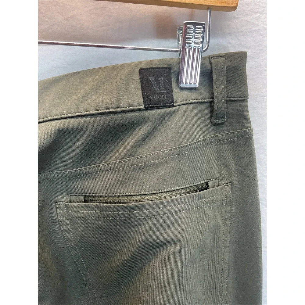 Vuori Men's Meta Pants Athletic Slim Fit 32x30‎ Green V430 S Golf Performance
